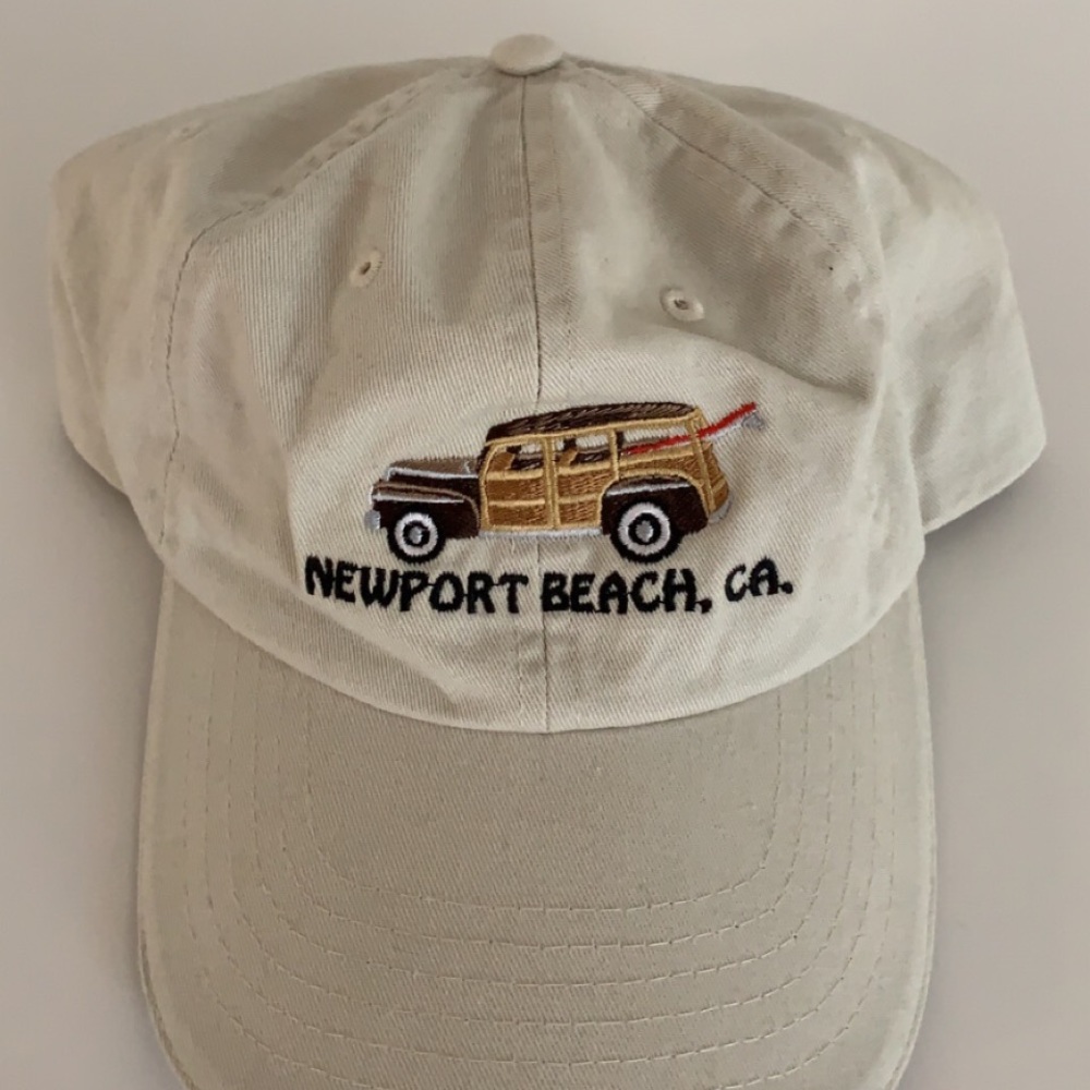 newport beach cream hat